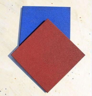 Outdoor Sports Rubber Flooring Tiles, Interlocking Gym Matting
