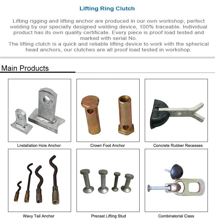 Precast Concrete Fittings Rubber Groove Front Rubber Recesses