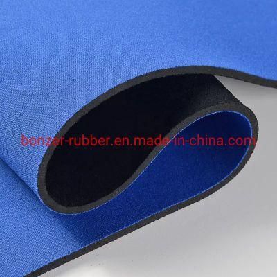 Customized Double Sides Fabric Neoprene SBR NBR EPDM CR Rubber Flooring Matting Sheet