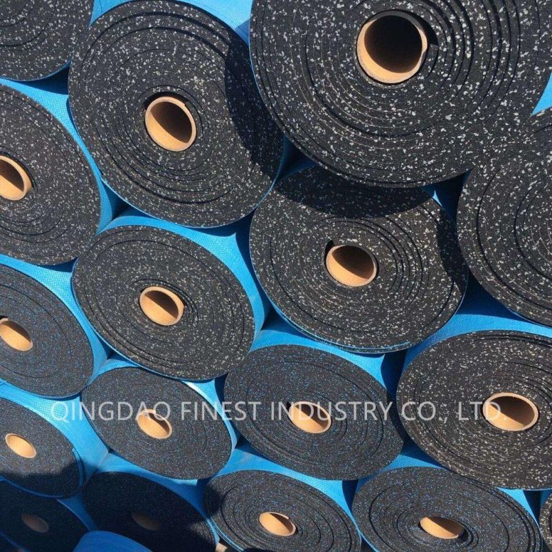Colorful Crossfit EPDM Speckles Gym Rubber Roll