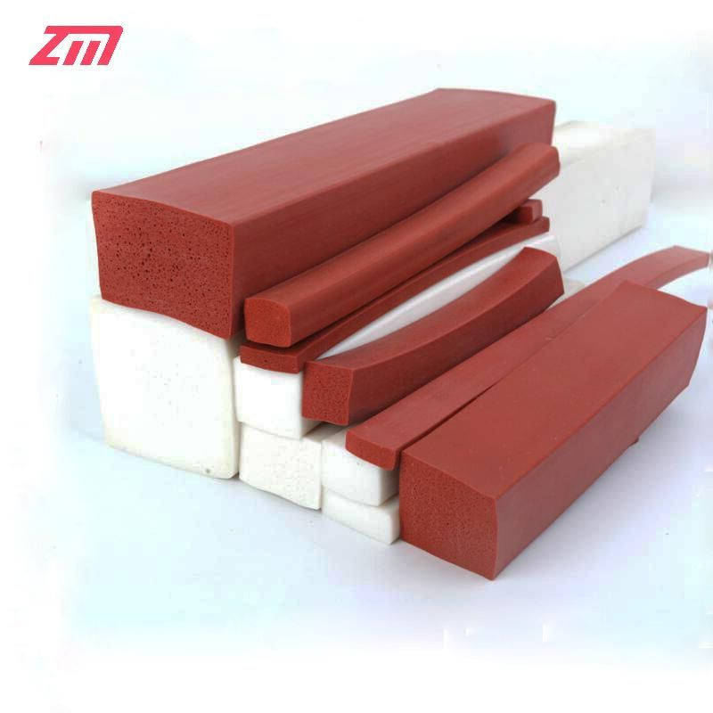 Soft Silicone Foam Rectangle Gasket, Sponge Square Profile