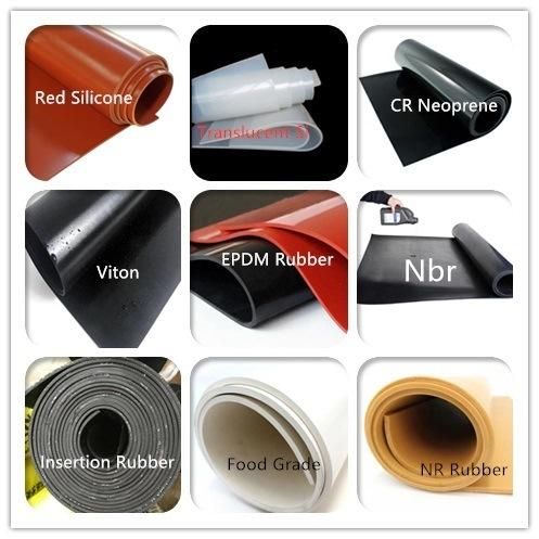 Anti Slip Non Slip Wide Ribbed Rubber Sheet / Corrugated Rubber Flooring Mat Sheet