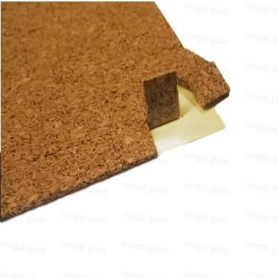 Glass Shipping Separator Adhesive Cork Foam Pad Cork Pad