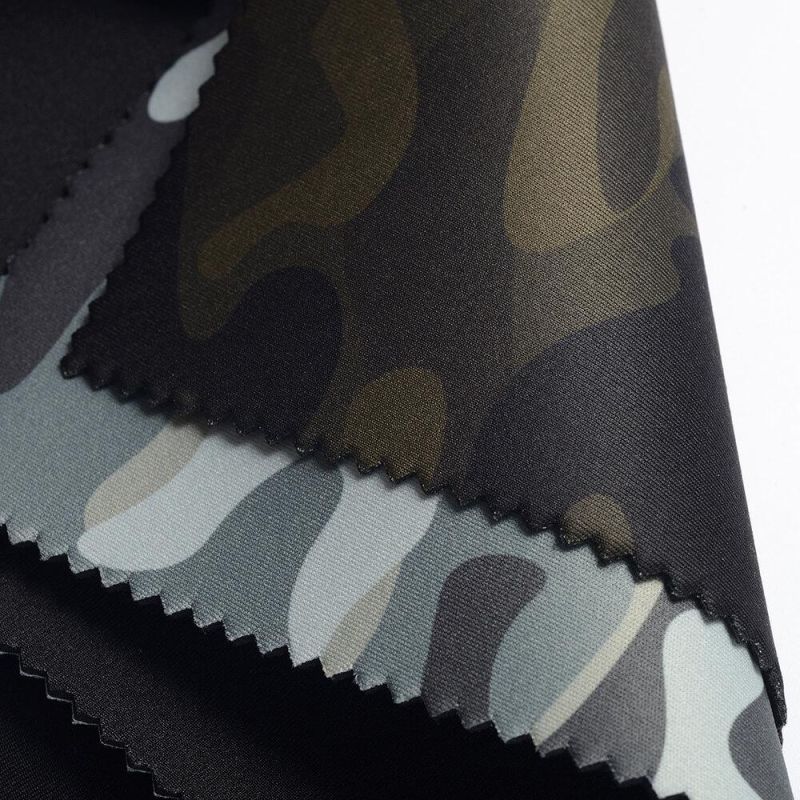 Small MOQ 3mm Digital Sublimation Camouflage Printing Fabric Material Neoprene