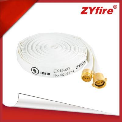 UL Approval Fire Hose for Fire Fighting with Aluminum Brass Threaded Coupling