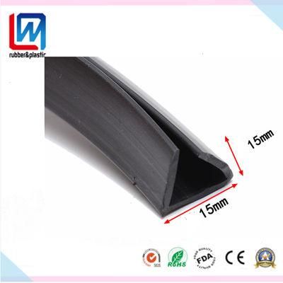 Solid EPDM Rubber Extrusion Profile for Glass Edge