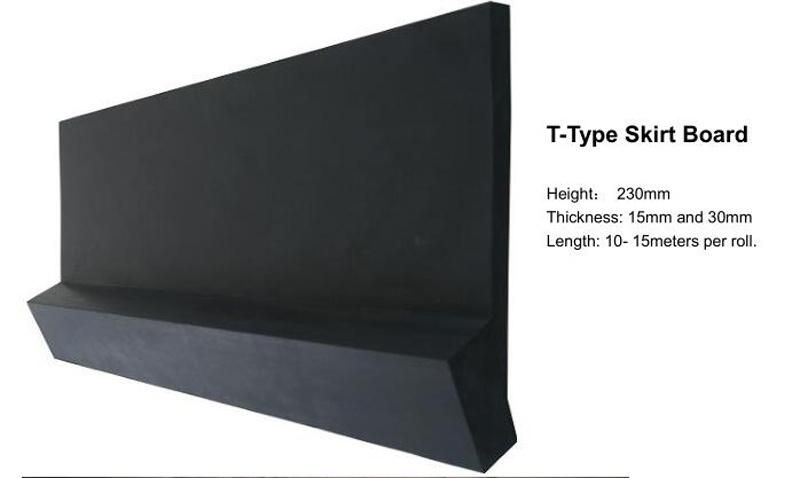 Belt Conveyor Polyurethane Rubber Dual Seal Skirt Board Conveyor Belt Skirt Rubber