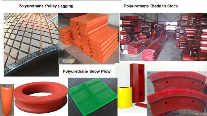 Orange Conveyor Belt Polyurethane Rubber Skirting Board