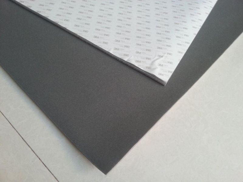 Aging Resistant Silicone Foam Sheet with 3m Adhesive with Dark Red