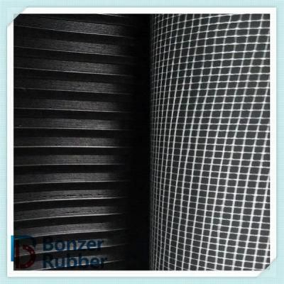 Colored Fitness Anti-Slip Rubber Flooring Mat Fine Ribbed Rubber Sheet