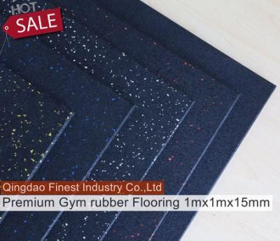 Best Selling Sound Deadening Acoustic Solid Gym Rubber Flooring Tiles