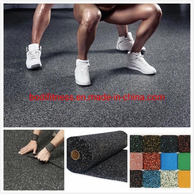 Professional EPDM Sparkled Gym Rubber Flooring