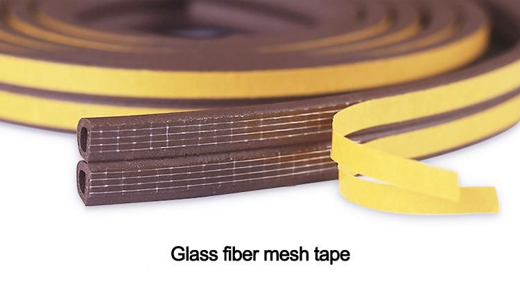 5m Self Adhesive P Type Foam Seal Strip Rubber Seal D Type Foam Seal W Shape Rubber Seal
