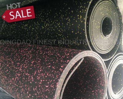 1.22mx10mx8mm Gym Fitness Rubber Flooring Rubber Ground Mat Rubber Tiles