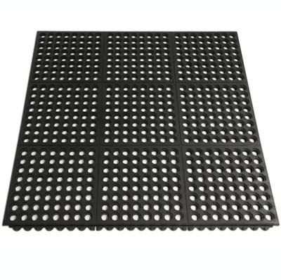 Drainage Anti Slip Rubber Mat, Anti-Fatigue Hotel Rubber Mats