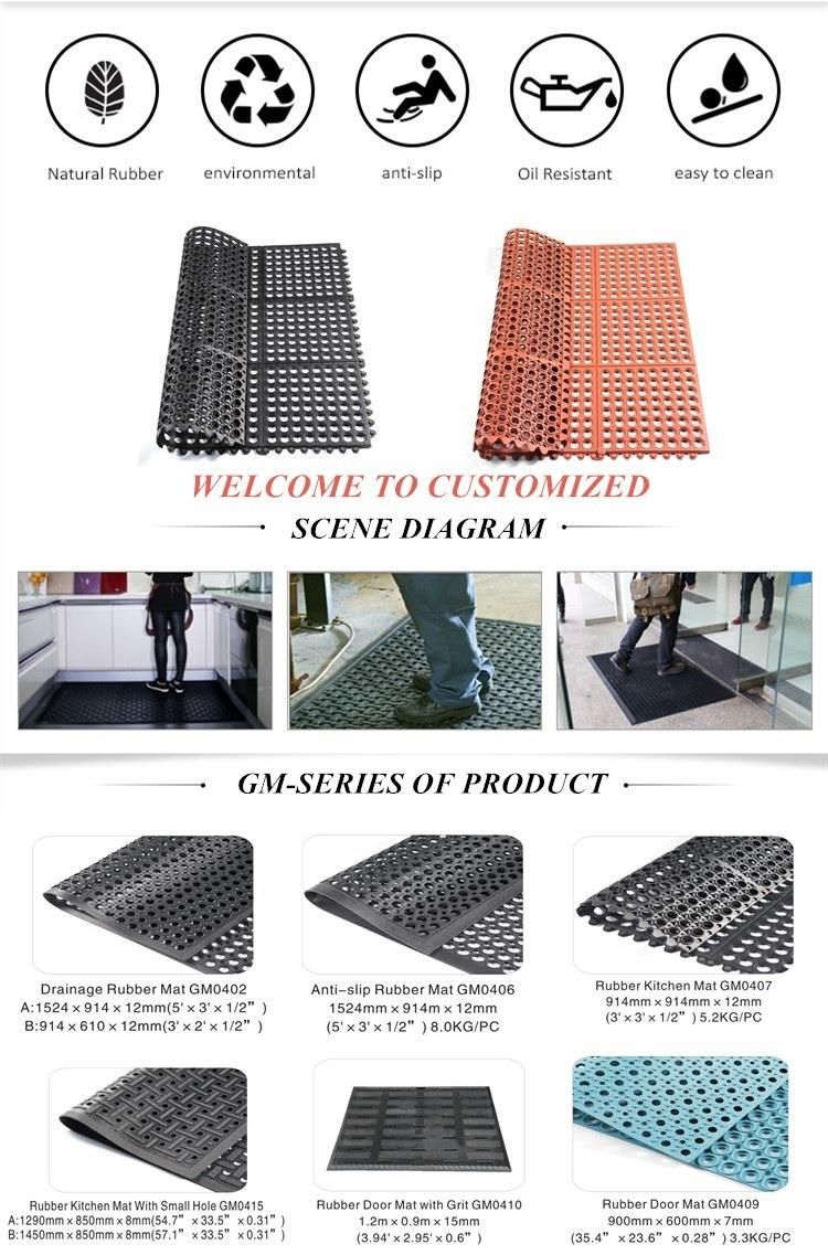 Useful Kitchen Room Anti-Slip Rubber Flooring Mat