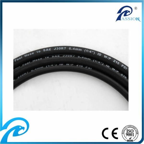 Smooth Type Red Fiber Braided Oil Pressure Hose