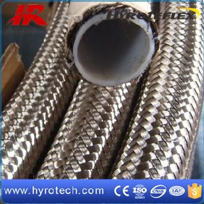 Flexible Braided Convoluted Tubing PTFE Hose SAE 100r14