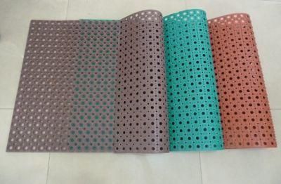 Black/Green/Red Color Drainage Rubber Mats, 914*610*12mm