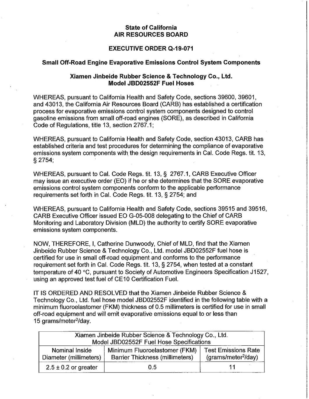 EPA & Carb SAE J30 Walk-Behind Mowers Rubber Fuel Line