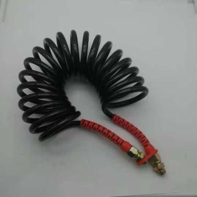 Semi Trailer Truck Brake Parts Red Yellow Blue Black Color Air Hose Coiled Air Coils