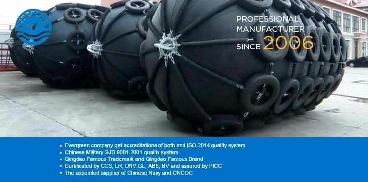 D=1000mm EL=1500mm Yokohama Floating Pneumatic Fenders/ Sling Type and Tire Net
