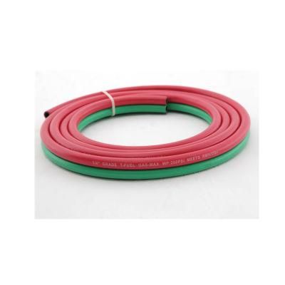 Red &amp; Green 1/4&prime;&prime; Rubber Welding Twin Hose
