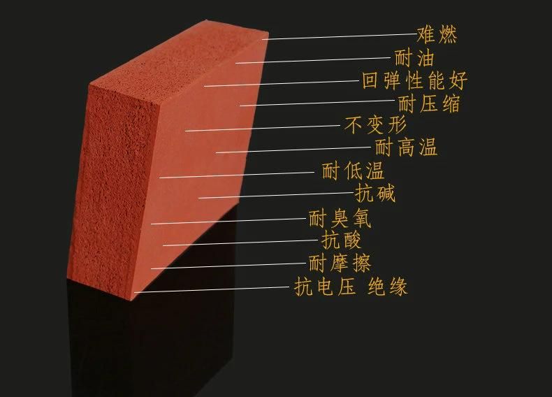 1.5-50mm X 0.5-1.5m X 1-10m Close Cell Silicone Sponge Sheet, Silicone Foam Sheet