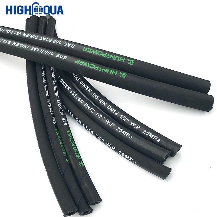 Steel Wire Braided High Pressure Rubber Hose Hydraulic Hose DIN En853 1sn