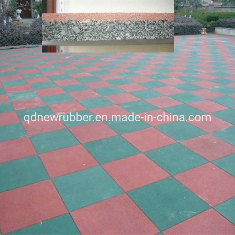 Outdoor Rubber Flooring Paver for Children Playground Using
