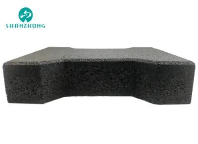 Suitable for Children&prime; S Playground Non-Slip, Square Fitness Area, I-Shaped Rubber Floor Tile