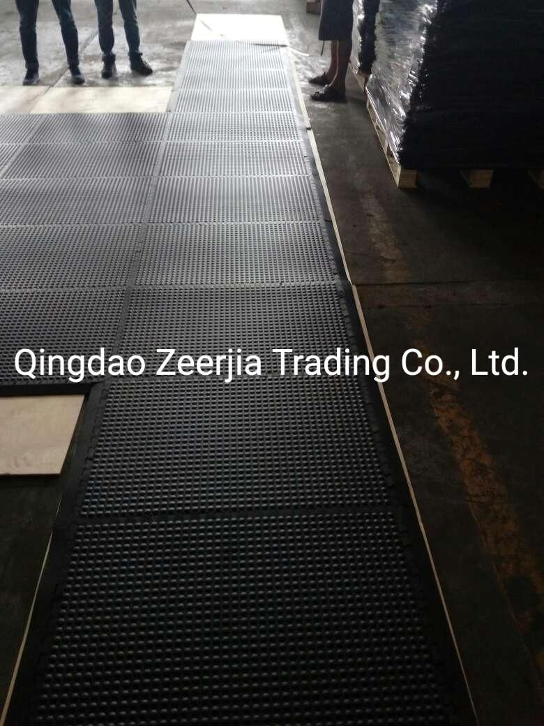Industrial Anti Fatigue Mat Rubber Bubble Mats for Workshops/Workstation/Standing Area Floor Mats