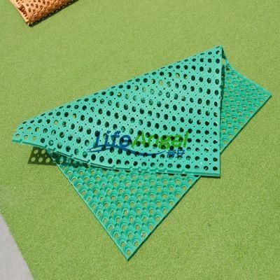 Grass Rubber Mat/Anti-Fatigue Mat/Deck Rubber Mat, Size 1010*1010*16mm