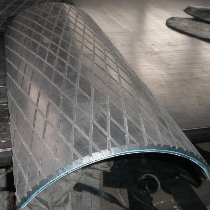 Ceramic Drum Herringbone Lagging Rubber Pulley Lag Rubber