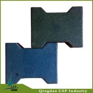Small Size Dog Bone Rubber Recycled Tile/Rubber Paver