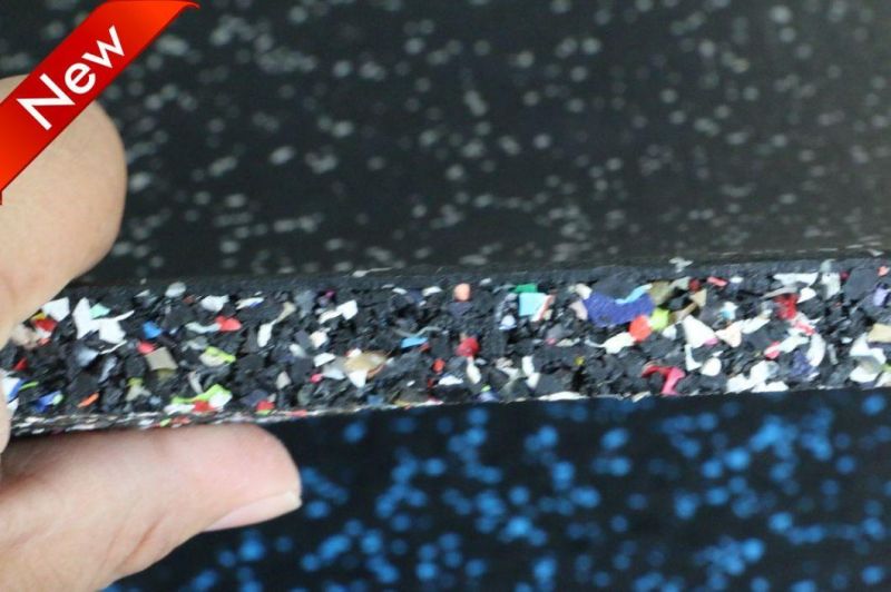 1000X1000X15mm Hot Sale New Style Gym Composite Rubber Flooring Tiles for Fitness Center