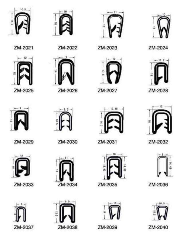 PVC Co-Extruded Edge Trim Sealing Strip