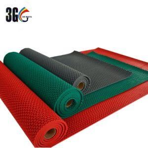 3G Factory Supply Plastic 5mm PVC S Drainage Snake Cushion Mat Residential Use for Bathroom Swimming Pool