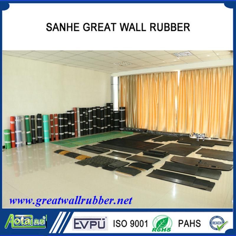 EPDM SBR Cr/Neoprene NBR/Nitrile Silicone Natural Anti Slip Rubber Mat