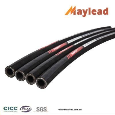 3/16&quot; Inch High Pressure Steel Wire Braided Rubber Hose Oil Hose En853 2sn SAE100r2at
