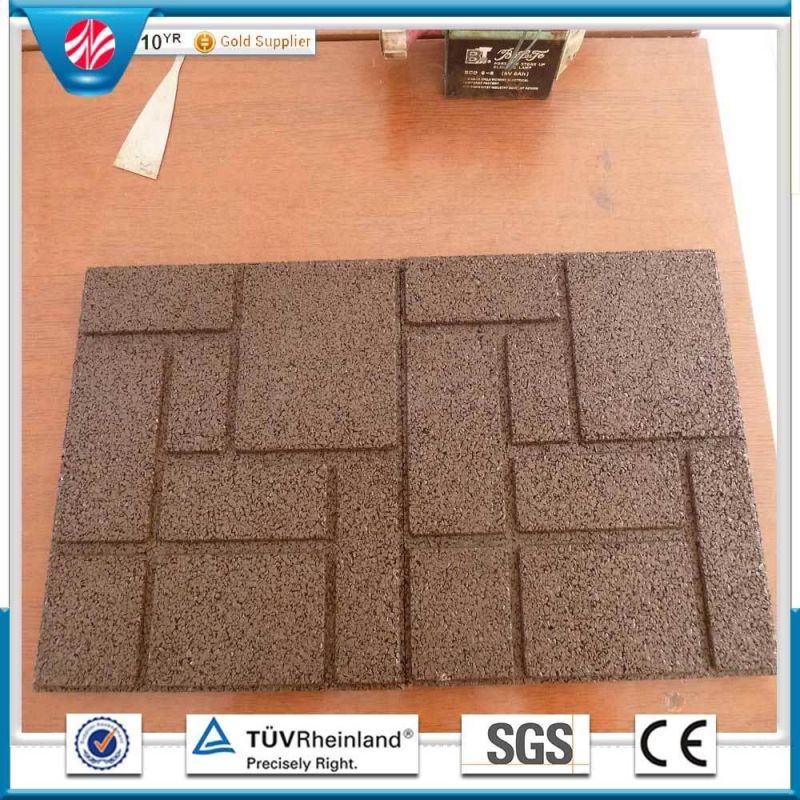 Interlocking Rubber Tile, Kindergarten Rubber Flooring, Rubber Playground Flooring