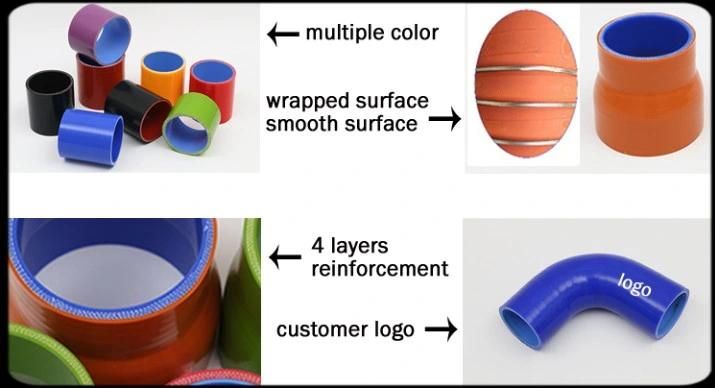 Customized Auto Reinforced Straight Elbow Silicone Rubber Hose