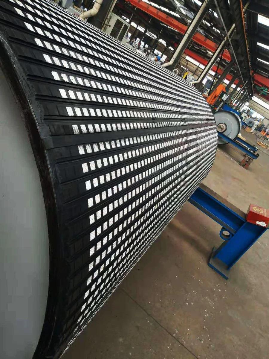 Conveyor Diamond Rubber Pulley Lagging