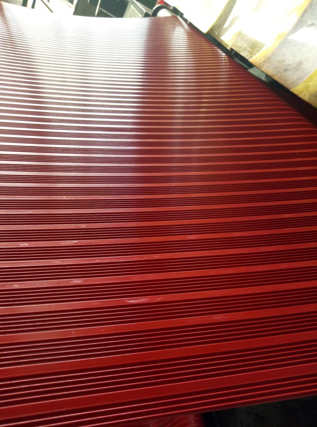 Red/ Black Wide/Broad Ribbed Rubber Sheets/Matting Rolls Couurgated Sheets