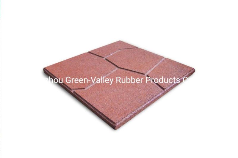 Kids Playground Outdoor Heated Rubber Flooring Mats Rubber Gym Floor Tile