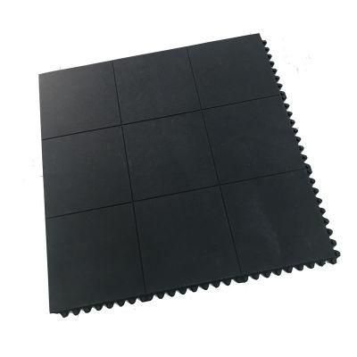 Hot Selling Solid Top Rubber Anti Fatigue Interlocking Mat 3*3