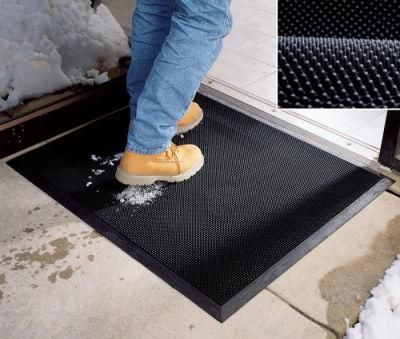 Heavy Duty Scrapes Dirt Finger Tip Rubber Outdoor Mat