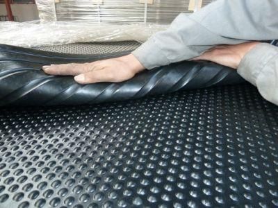 Fiber Reinforced Black Rubber Stable Mats, Cowshed Rubber Mat