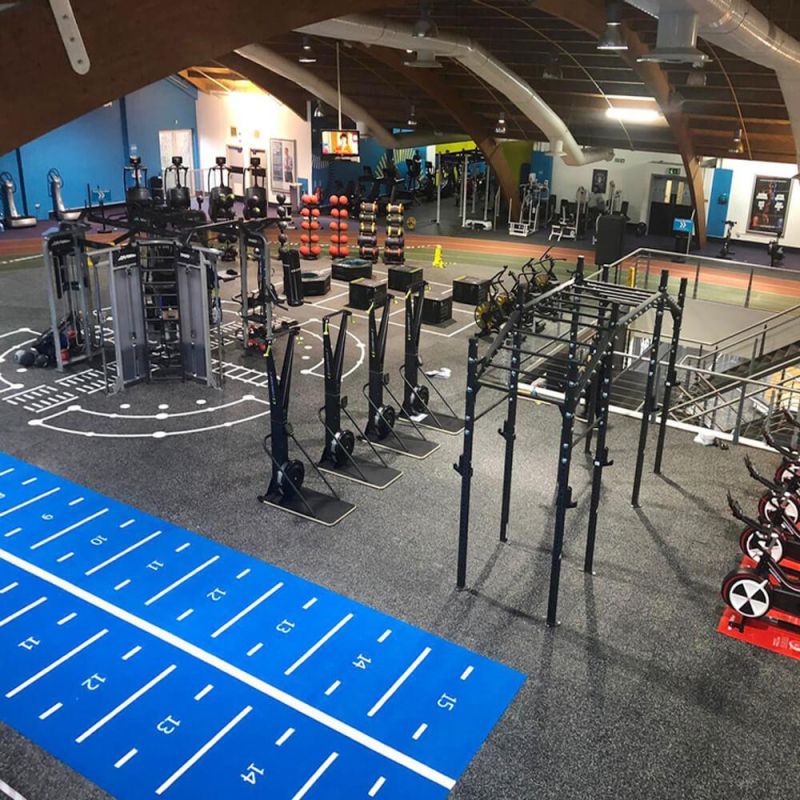 Easy to Install Roll Gym Rubber Flooring