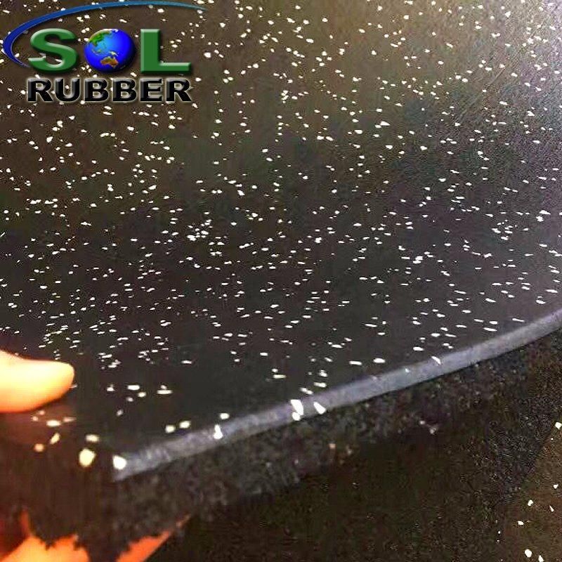 Sol Rubber Commercial Gym Fitness Rubber Tile Rubber Floor